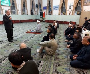 حضور دکتر قادری در مسجد جماران سیمان شیراز